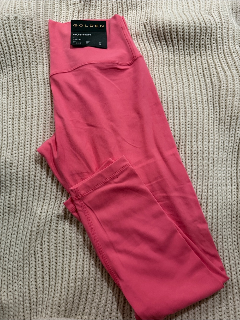 Aritzia Golden Butter Leggings in Coral Pink